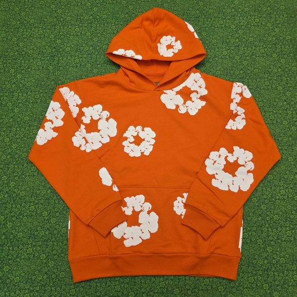 Denim Tears Other - Orange Denim Tear Hoodie in Medium